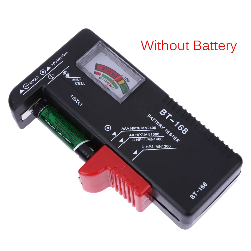 Tester batteria digitale BT168 AA AAA 9V batteria a bottone controllore