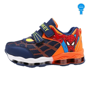 

Spring Autumn boys sneakers baby shoes kids sports shoes children casual shoes mesh cartoon spiderman active 3 to 13 yrs