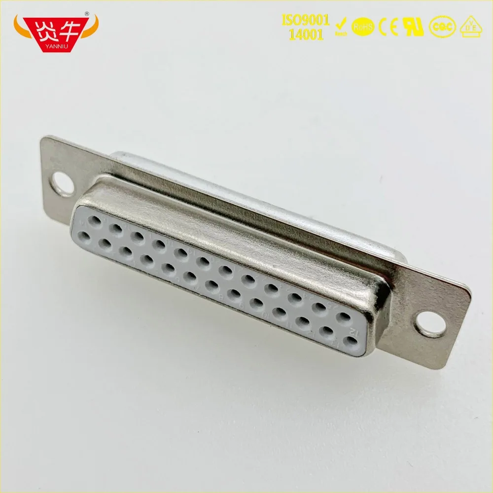 DB25 DB 25P Женский RS232 с разъемом 25PIN PCB коннектор D SUB соединитель серии Контактная