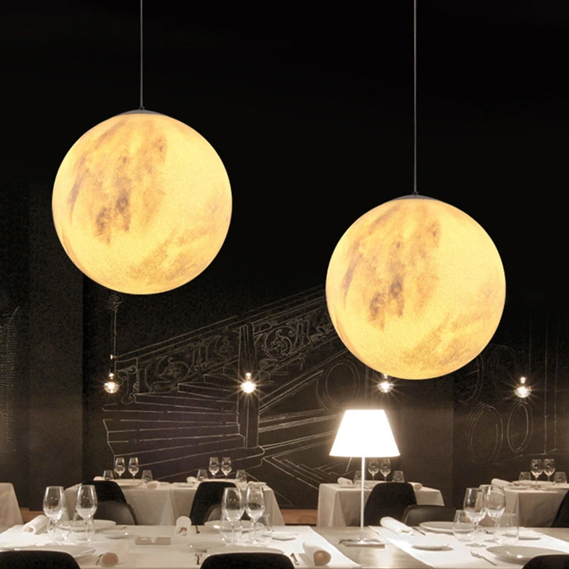 

Post Modern Round Moon Led Pendant Light Nordic Acrylic Bar Pendant Lighting For Bedroom Hanging Fixtures Lustre Lamparas