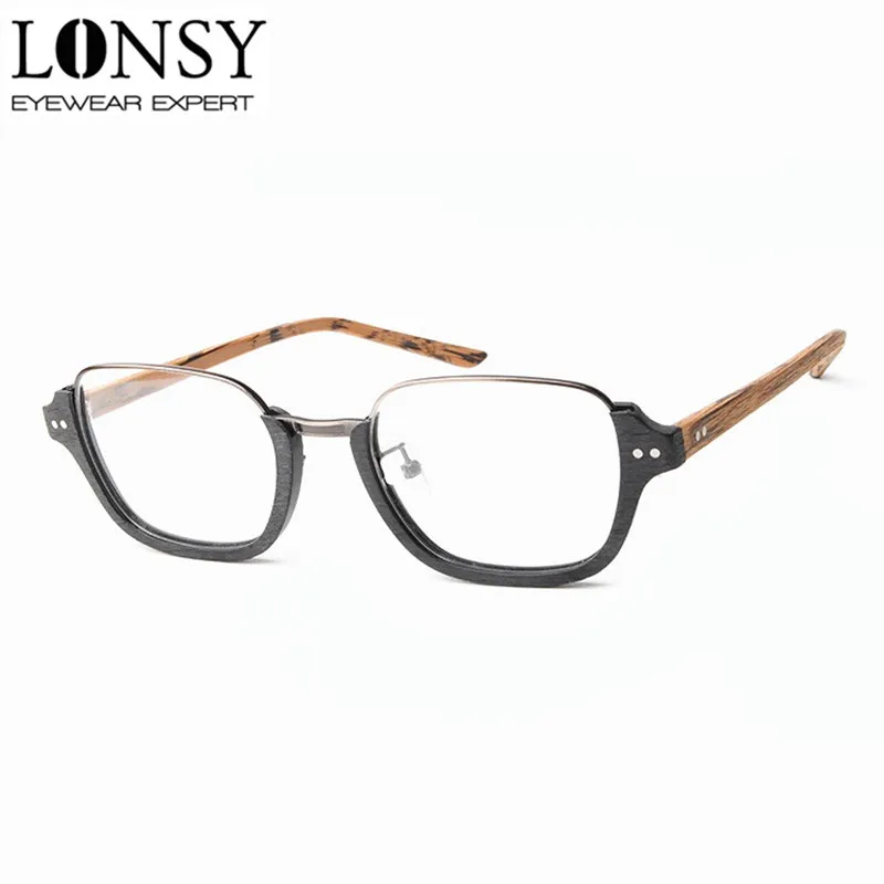 

2015 new style optical glasses, unisex wood-like optical glasses FT5358