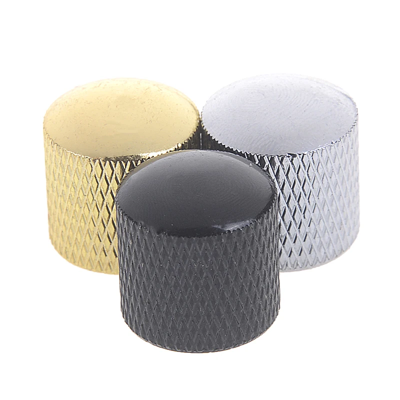 

Professional Guitar Volume Tone Control Knob Dome Metal Volume Knob Switch Cap