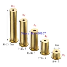 10 шт Золотой Медный гвоздь латунная вилка гольф вес для. 370. 335. 350. 355 стальной вал 2g 4g 6g 8g 10g