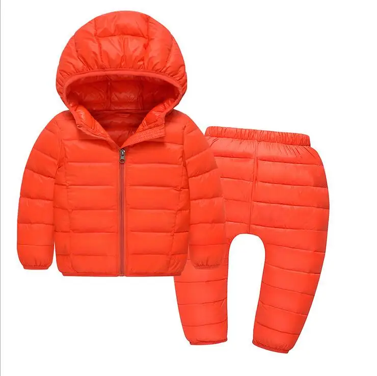 new boy down jacket suits in winter Down jacket suits of the girls Age