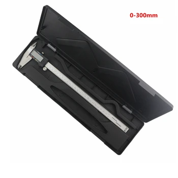 

300mm 0.01mm Digital Vernier Caliper 12'' Stainless Steel Measuring Tool Micrometer mm/inch LCD Guage + Case Electronic