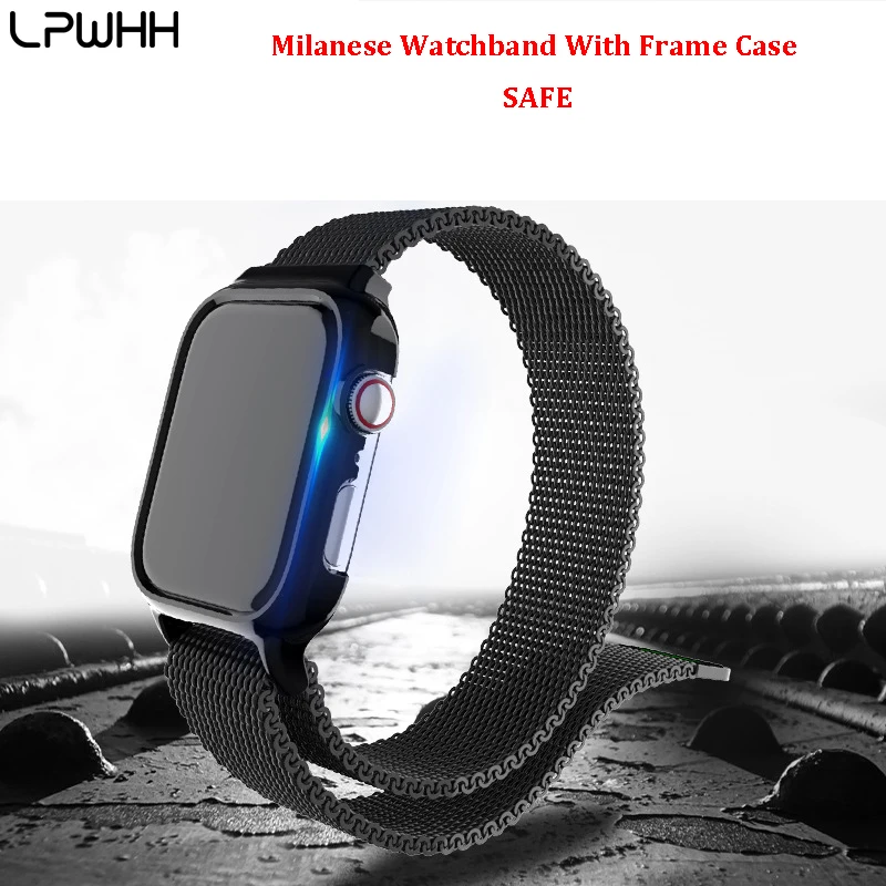 Ремешок для часов Milanese ремешок из нержавеющей стали Apple Watch 44 мм 1/2/3 42 38 4 40 |