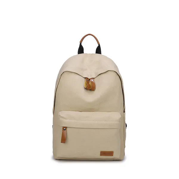Scione Женский мини-рюкзак для путешествий, сумки для женщин, одноцветная Повседневная Холщовая Сумка, школьные сумки для девочек-подростков - Цвет: khaki