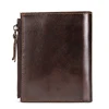 MVA Men Wallets Genuine Leather Wallets for Credit Card Holder Zip Small Wallet Man Leather Wallet Short Slim Coin Purse Men 604 ► Photo 3/6