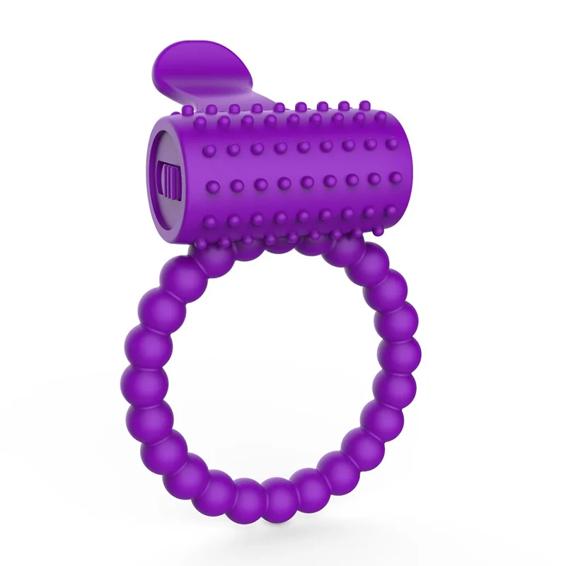 1Pcs Cock Delay Ring Vibrating Sex Products Vibrator Delay Premature Ejaculation Clitoris Massager Lock Fine Penis for Men (2)