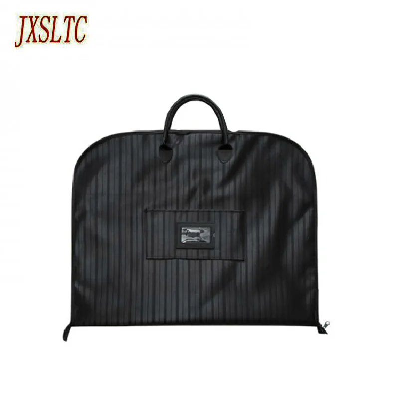 JXSLTC водонепроницаемая черная молния Gar мужская сумка для костюма сумка прочная мужская деловая походная дорожная сумка для костюма чехол для одежды большой Органайзер - Цвет: Черный