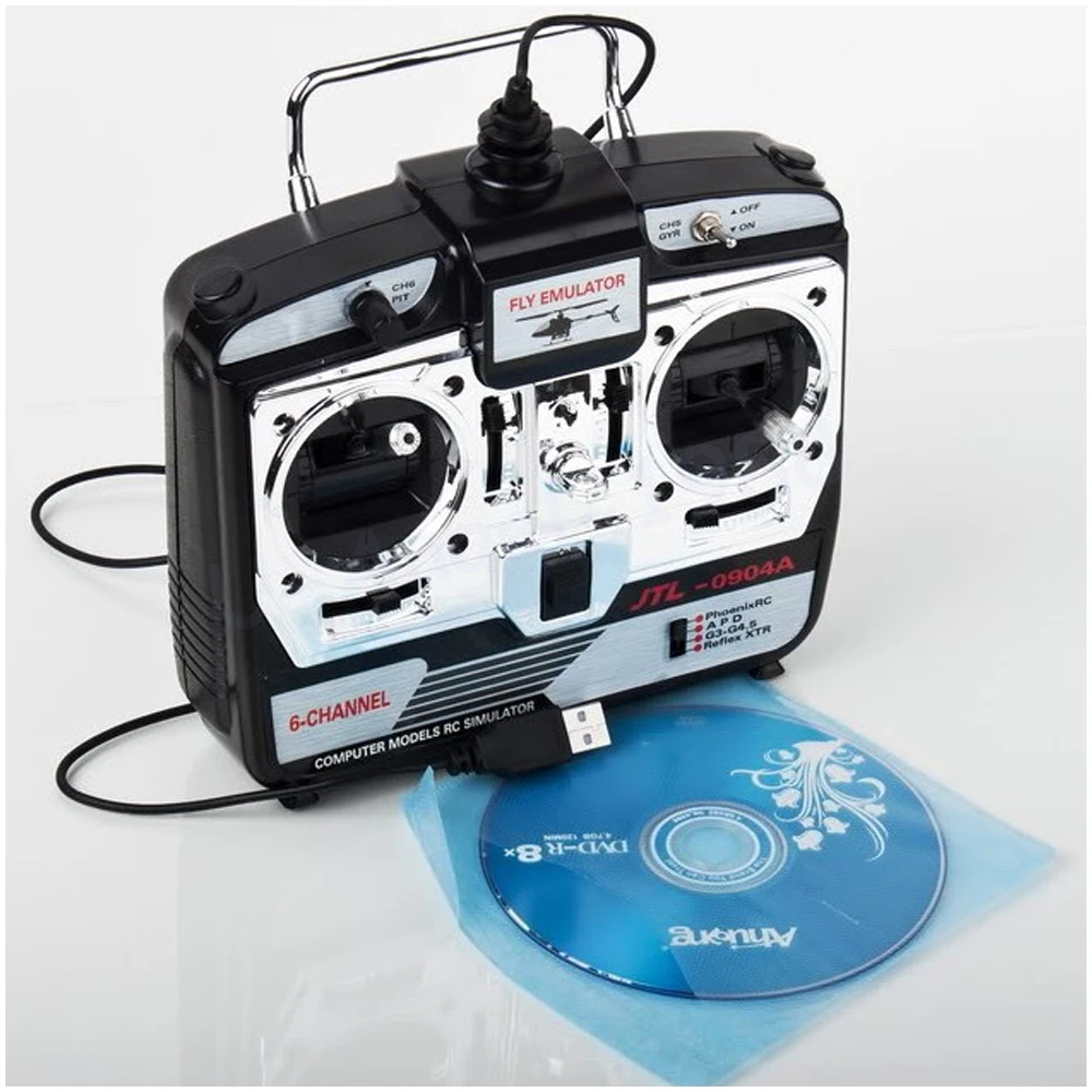 1 шт. 6CH RC симулятор JTL 0904A реальный полет вертолет с CD диск в розничной коробке|rc