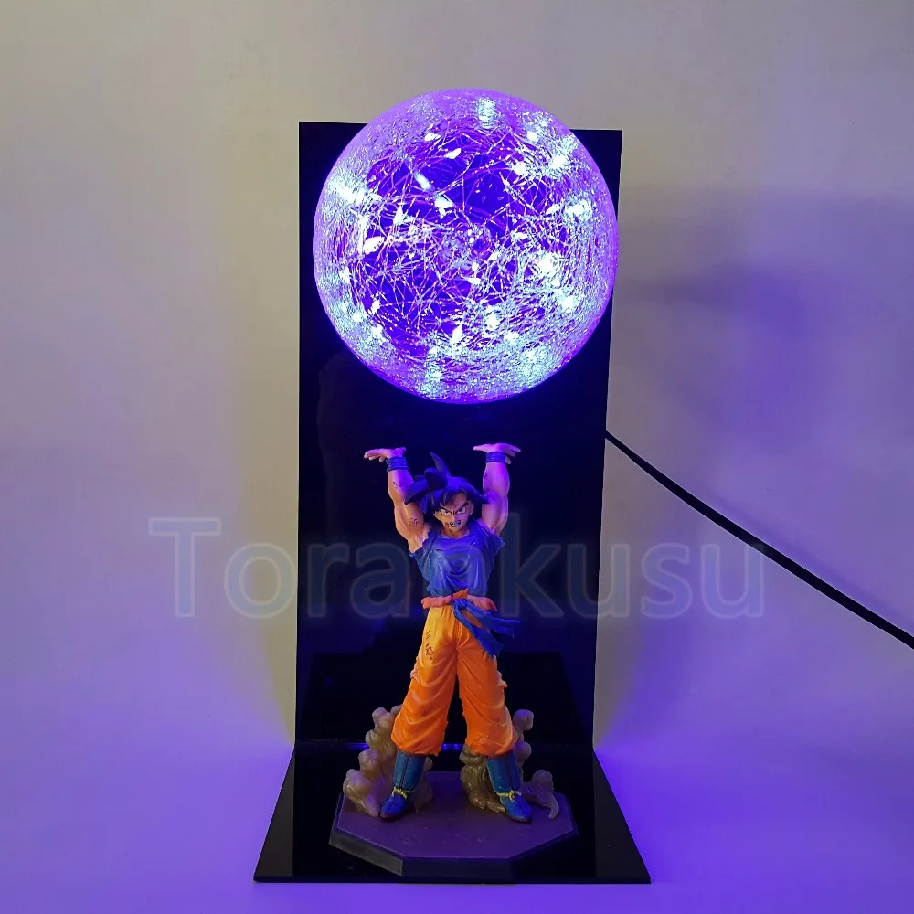 Dragon Ball Z фигурка Сон Гоку Spirit Bomb DIY дисплей Светодиодная лампа аниме Жемчуг дракона Гоку Супер Saiyan Коллекционная модель игрушки DIY142