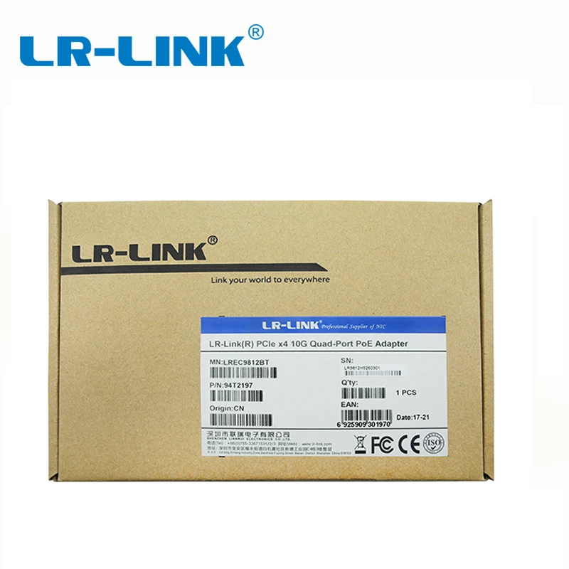 LR-LINK 9812BT двойной Порты и разъёмы 10 Gb Nic RJ45 сетевая карта Ethernet PCI Express X4 сетевой карты серверный адаптер Intel x550T2BLK Совместимость