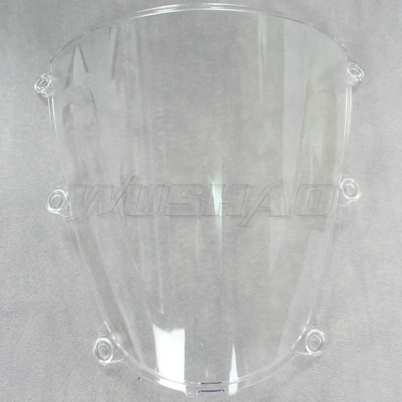 Мотоцикл двойной пузырь лобовое стекло ветер экран для 2005-2006 Honda CBR600RR CBR 600 RR F5 05 06 черный Иридиум