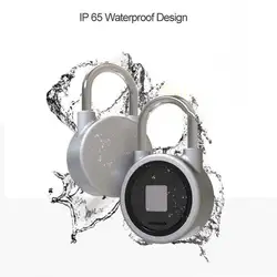 Smart Keyless замок отпечатков пальцев водонепроницаемое приложение/разблокировка отпечатков пальцев Противоугонный замок безопасности дверь