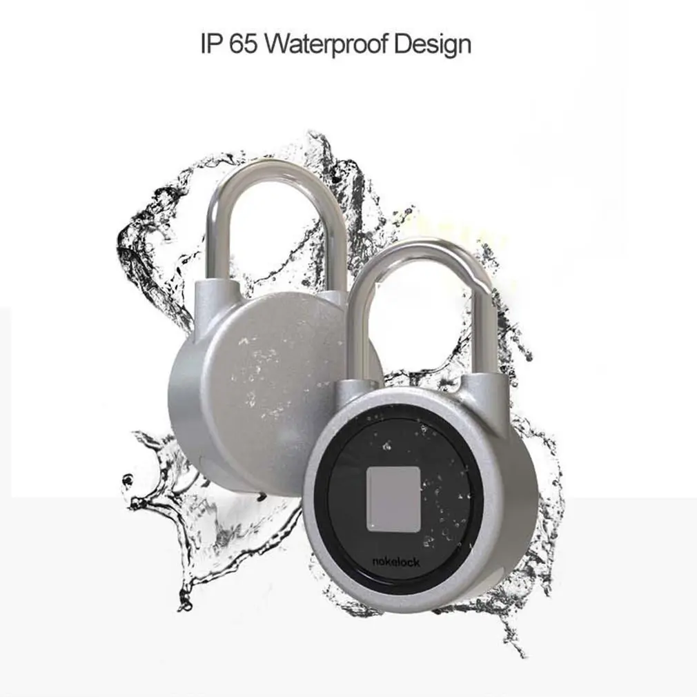 

Smart Keyless Fingerprint Lock Waterproof APP / Fingerprint Unlock Anti-Theft Security Padlock Door Luggage Case Lock Hot