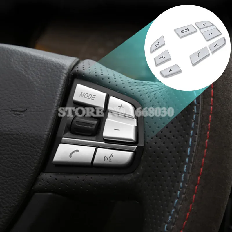7pcs Inner Steering Wheel Button Trim Cover For Bmw X3 F25 20112017 X4
