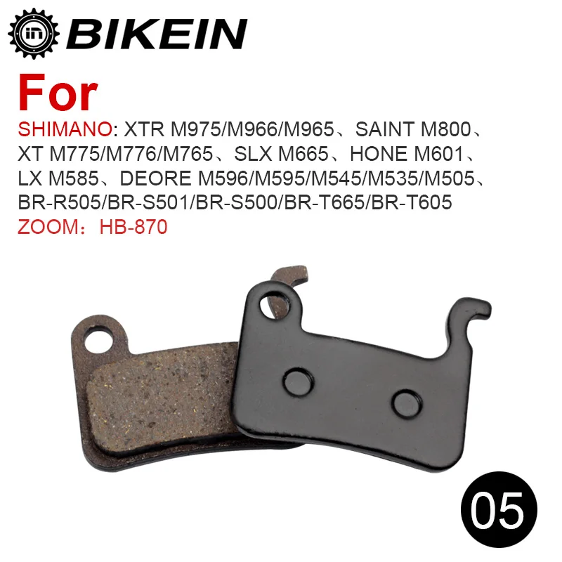 BIKEIN 4 пары велосипедные MTB велосипедные дисковые Тормозные колодки полуметаллические тормозные колодки для SHIMANO TEKTRO ZOOM HB-870 ALHONGA WINZIP