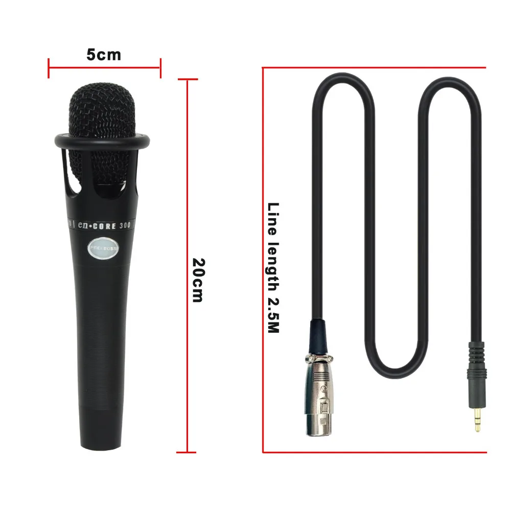 EM300 профессиональный конденсаторный микрофон с XLR-3.5mm разъемом проводной микрофон для записи/хора/вещания