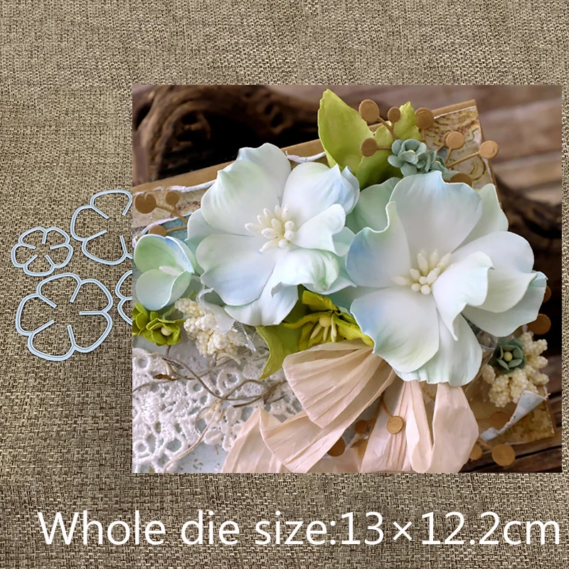 

New Design Craft Metal Cutting Dies cut die 4pcs flowers decoration Scrapbooking Album DIY Paper Card Craft Embossing Die Cuts