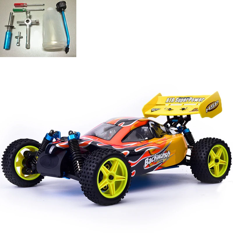 RC Car 1:10 HSP Scale 4wd RC Toys Two Speed Off Road High Speed Nitro Gas Power 