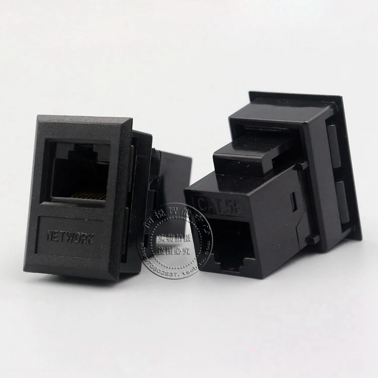 5pcs cat5e rj45 socket connector module adapter connection direct cable network lot