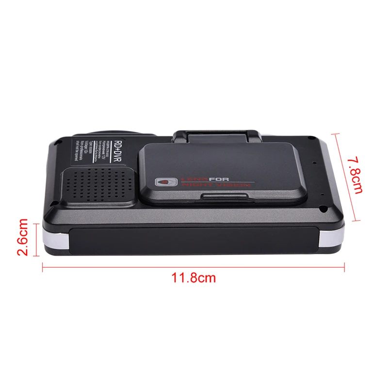 2.0 Inch LCD Display Car DVR Video Recorder Auto Dash Cam + Radar Laser Speed Detector 2 in 1 For Russian Radar Detector 720P