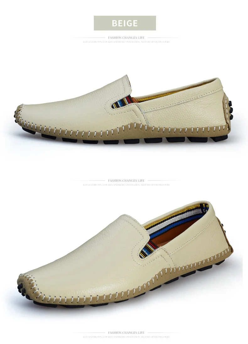 BIMUDUIYU мокасины из натуральной кожи; удобные дышащие водонепроницаемые Мокасины без застежки; высококачественные мужские лоферы на плоской подошве; дышащая повседневная обувь