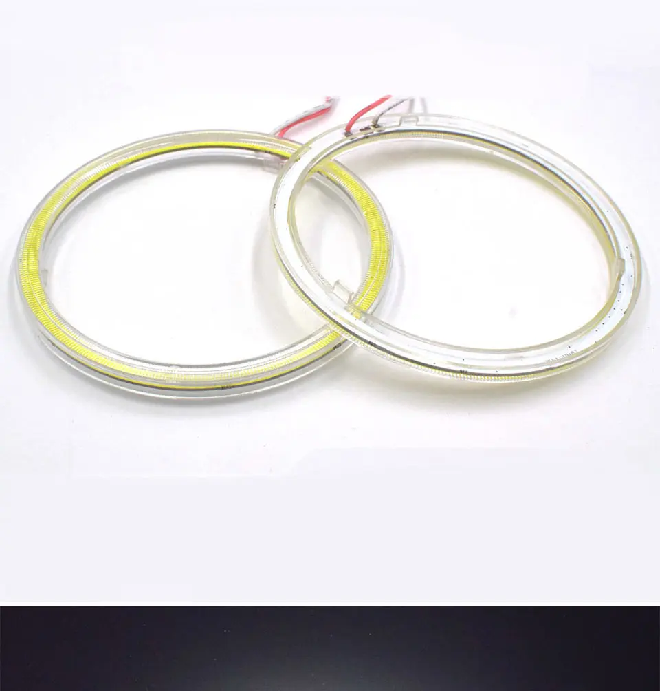 Cold White Car Angel Eye COB Light Circle Ring Headlight Lamp 12V Auto DRL Decoration Fog Lights Bulb 60CM-120CM 6000K (9)