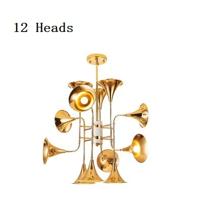 Современный подвесной светильник botti с золотыми трубками, винтажный Ретро Длинный трубчатый подвесной светильник для гостиной - Цвет корпуса: 12 Heads