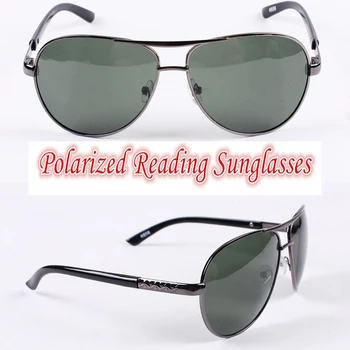 

!!!Polarized reading sunglasses!!! pilot Polarized square large frame mens sunglasses with test card +1.0 +1.5 +2.0 +2.5 to +4