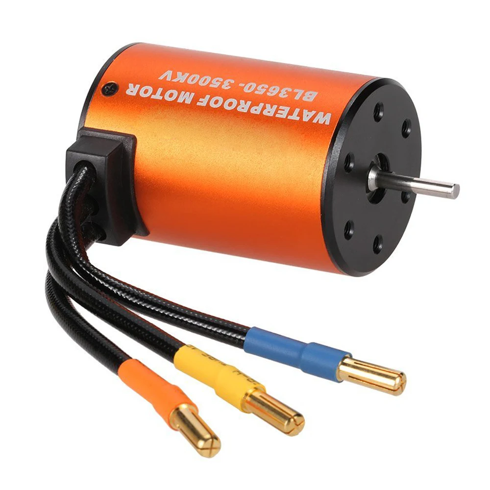 

New 3650 3500KV Waterproof Brushless Motor for 1/10 RC Car HSP 94123 HuanQi 727 FS Racing 53625/53632