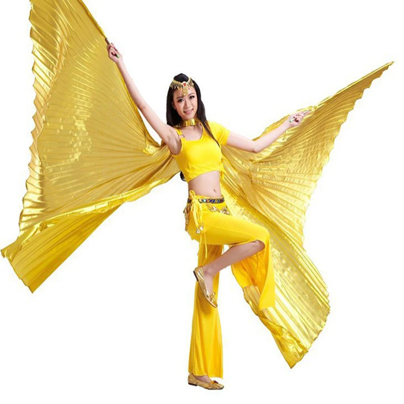 Радужная Бабочка 360 градусов большая бабочка золотые крылья Танцы Бабочка реквизит танец живота бабочки крылья