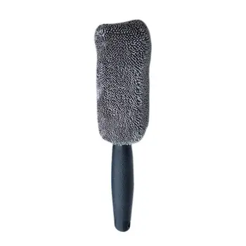 

Soil-release Brush Lint-free Wheel 27*5cm Plastic Handle Microfiber Washing