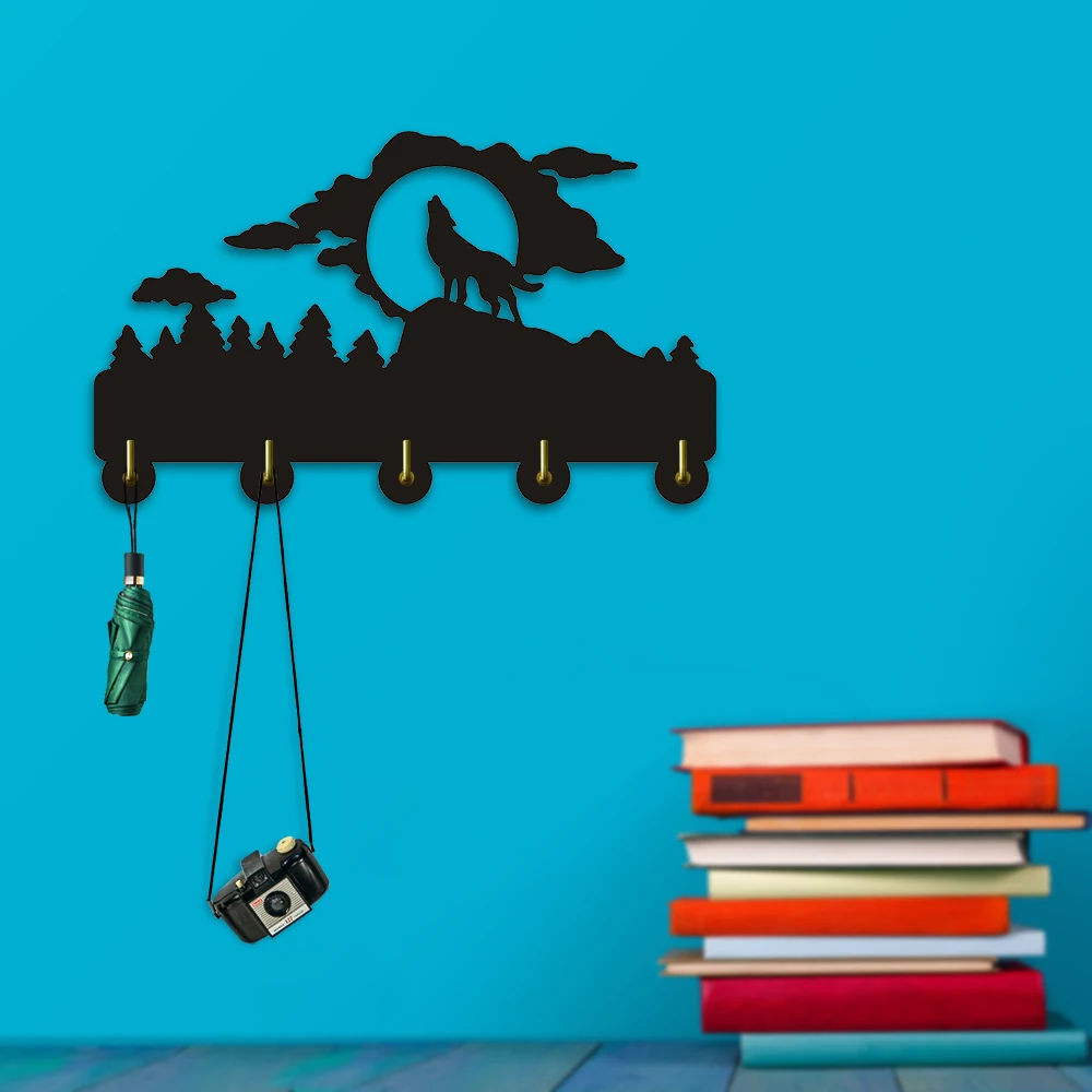 Buy 1Piece Howling Wolf Wall Hook Wall Hanger Clothes