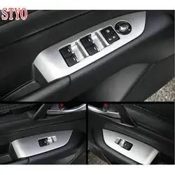 Автомобиль ABS хромированные окна Стекло боты переключатель чехол накладка для LHD MAZDAA CX-5 CX5 2017-2018
