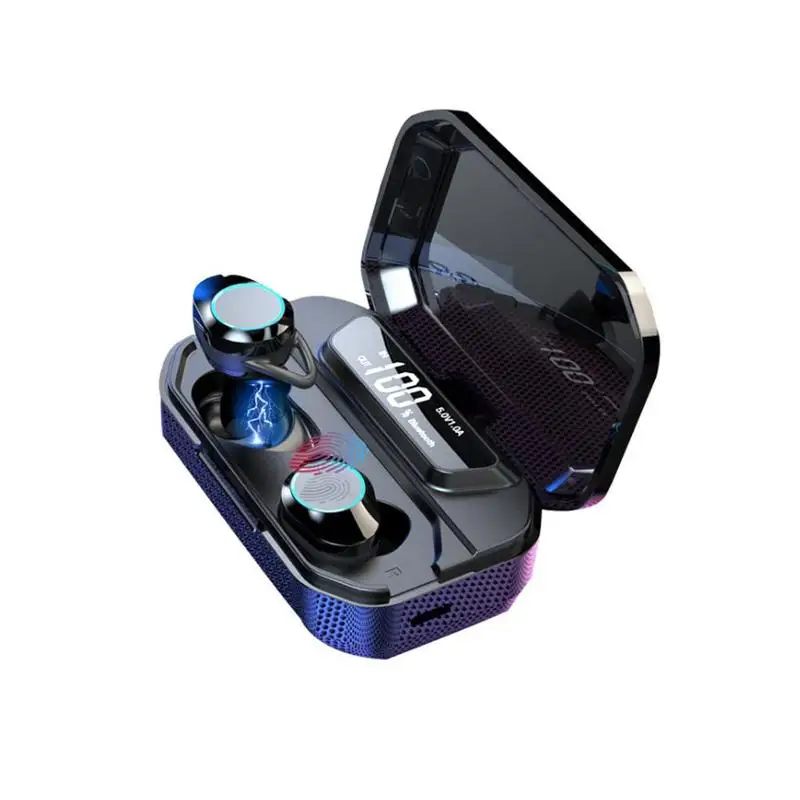 

TWS 5.0 Bluetooth 9D Stereo Earphone Wireless Earphones IPX7 Waterproof Earphones 3300mAh LED Smart Power Bank Phone Holder