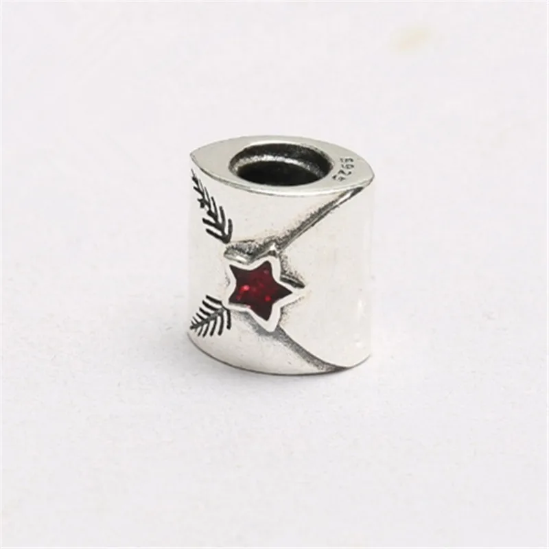 

2017 new 925 sterling silver star charm winter paragraph DIY charm support wholesale envelope charm