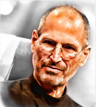 

Modern handmade painting Apple Iphone steve jobs portrait on oil canvas for living room decor and wallpaper
