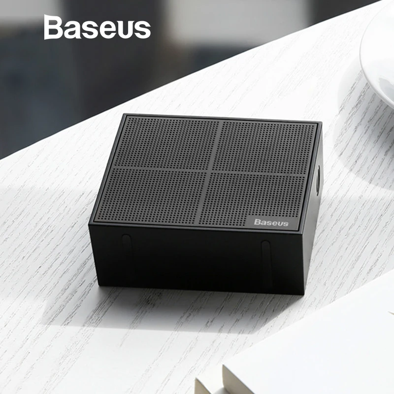 Baseus E05 Bluetooth Speaker Portable Outdoor Square Box Wireless Speaker With 15 Hours Super Long play time Bass Sound box Baseus E05 Bluetooth Speaker Portable Outdoor Square Box Wireless Speaker With 15 Hours Super Long play time Bass Sound box