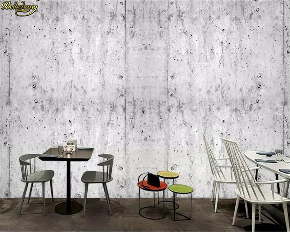 

beibehang Custom wallpaper mural nostalgic simulation industrial wind cement wall background wall papel de parede 3d wallpaper