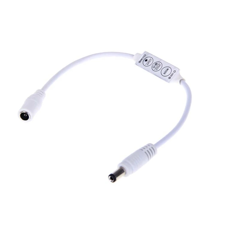 

Mini Led Dimmer Controller 72W DC12-24V 6A 3 Keys With DC Connector for 2835/3014/56305050/3528 Single Color LED Strip