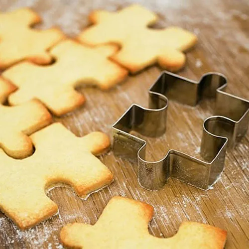 

Stainless Steel Irregular Puzzle Shape Cake Cookie Fruit Cutter Cookie Mold