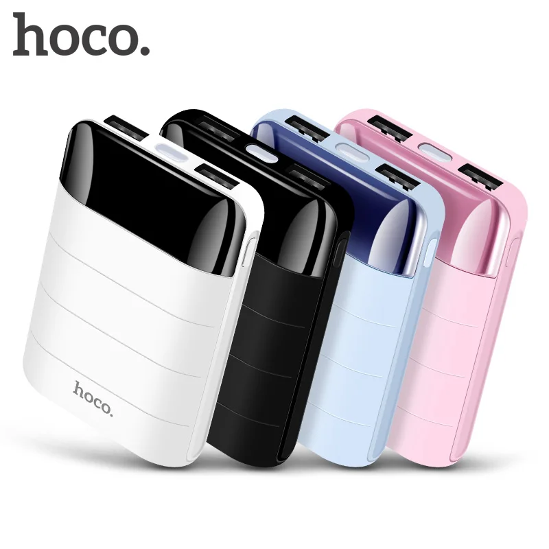 

HOCO 10000mAh Power Bank Mini Dual USB LED Display Polymer External Battery Portable Charger Powerbank For iphone Xiaomi Samsung