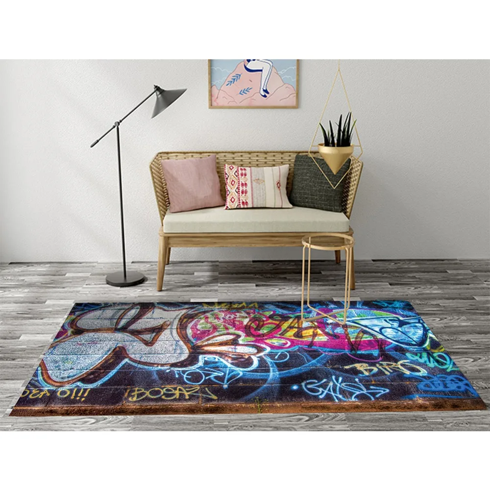 Graffiti Beach Flamingo Carpet Bedroom Decor Area Rugs Living Room Graffiti Beach Flamingo Carpet Bedroom