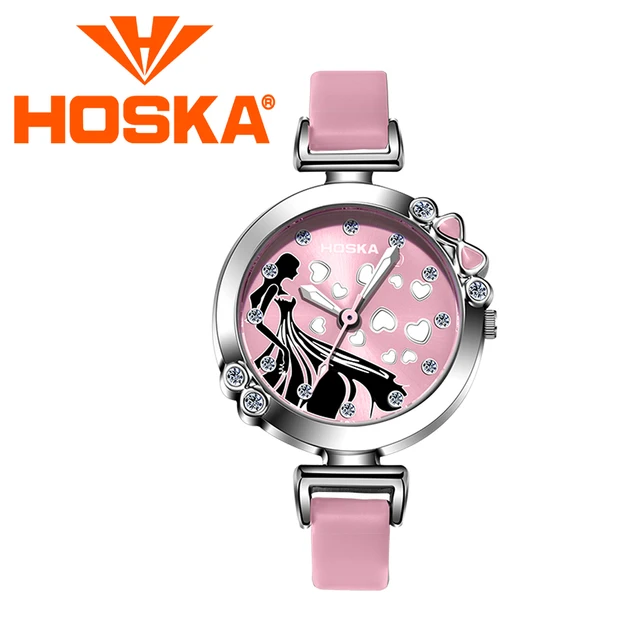 Brand HOSKA 2017 new Kids watches gilrs Quartz watch children's student Quartz-w Brand HOSKA 2017 new Kids watches gilrs Quartz watch children's student Quartz-w