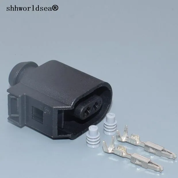 

shhworldsea 1.5mm 2pin auto waterproof electric housing plug 6E0973702 wiring harness cable connector 6E0 973 702