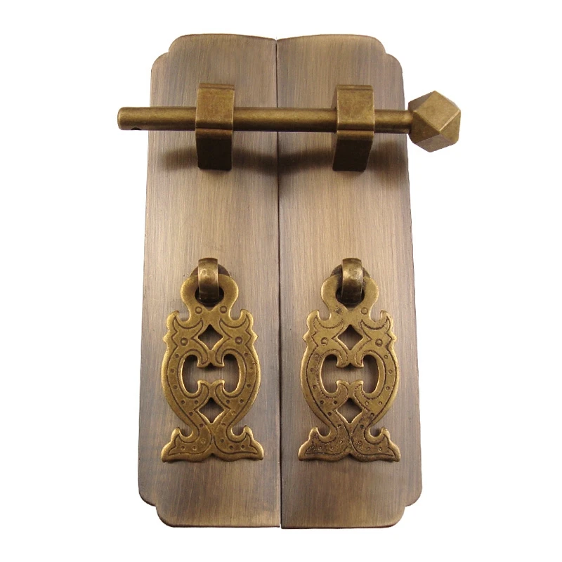 1 set antique Dynasty furniture copper fittings cupboard cupboard brass handle 1 set antique Dynasty furniture copper fittings cupboard cupboard brass handle