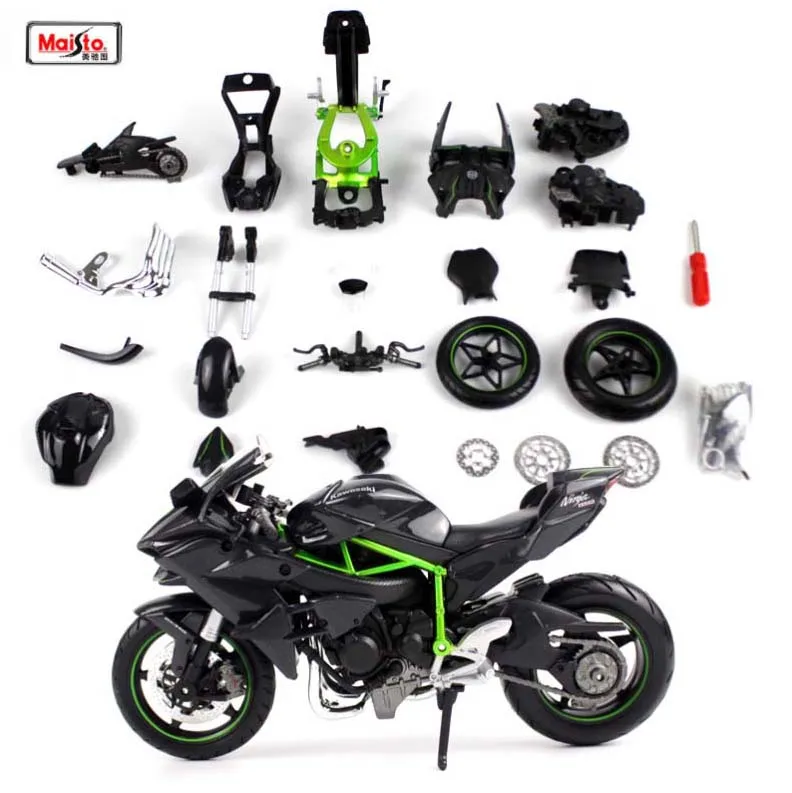 Maisto 1:12 Kawasaki Ninja H2R H2 R сборная DIY модель мотоцикла, велосипеда для детей, игрушки, подарки,, новинка в коробке