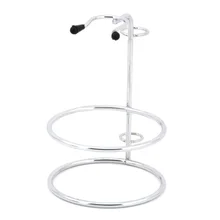 Серебряная Мужская безопасная бритвенная подставка для бритвы, подставка с двойным краем, Классический держатель для бритья, инструмент